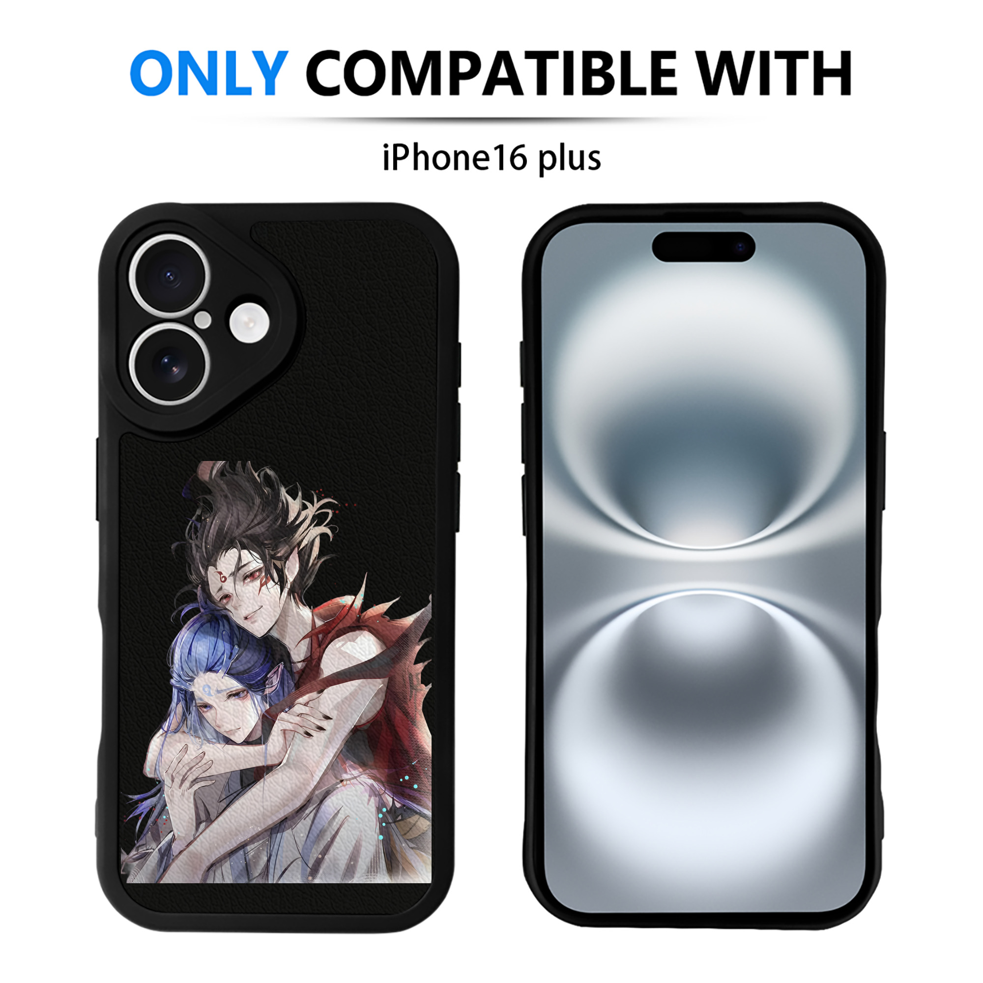 （画像用） Ne Zha 2 ナタ 魔童の大暴れ 【iPhone 16シリーズ対応】シリコンスマホケース（レザー調） 材質：シリコン